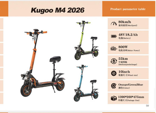 اسکوتر برقی صندلی دار دو موتوره Kuggoo m4 pro 2026 سفارش کایان زارا